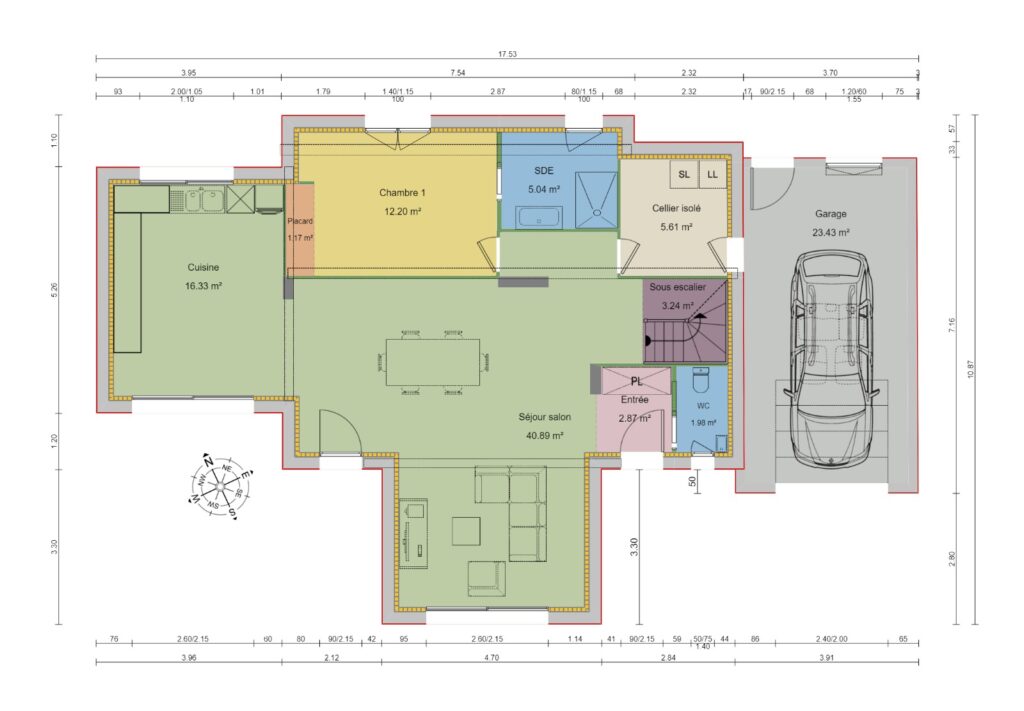 Plans 2D vue du dessus