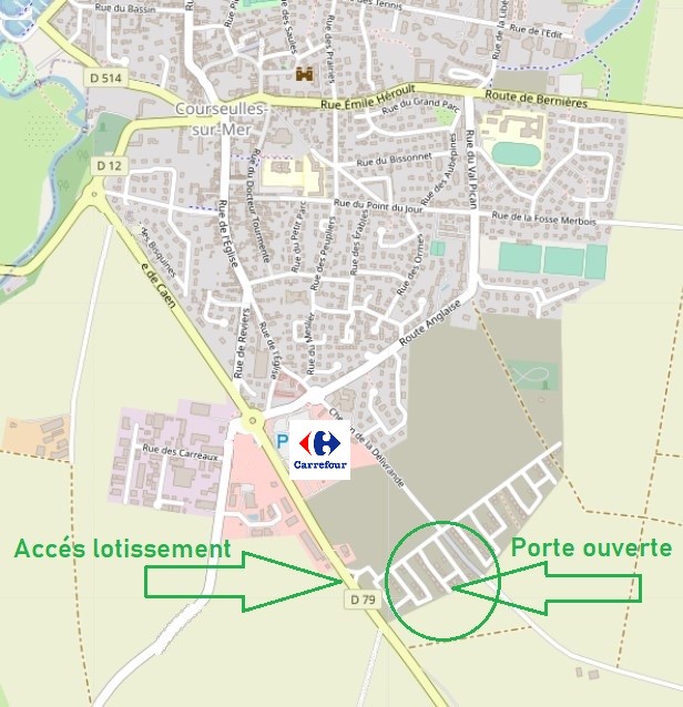Plan des portes ouvertes Maisons Caen Construction à Courseulles sur Mer