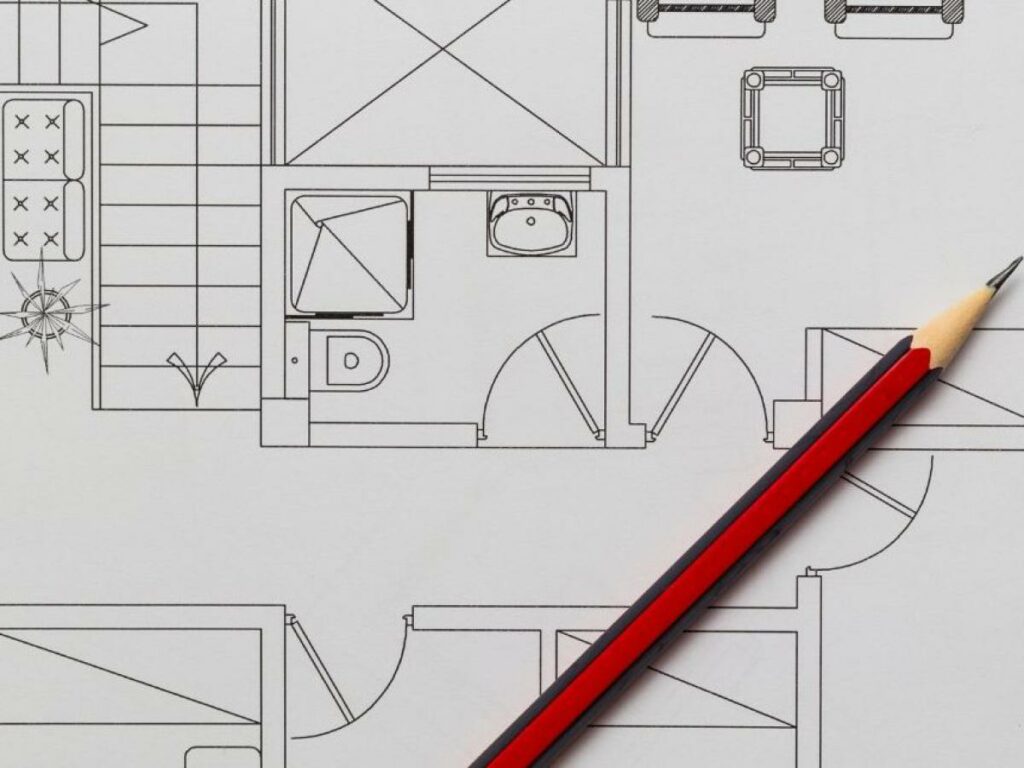 Plan d'une maison sur mesure 2D.