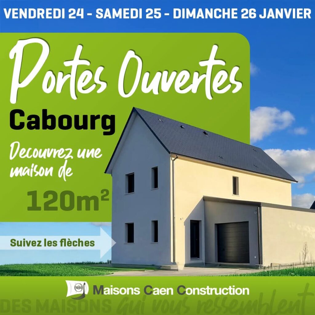 Portes ouvertes à Cabourg en janvier pour visiter une maisons de 120 m2