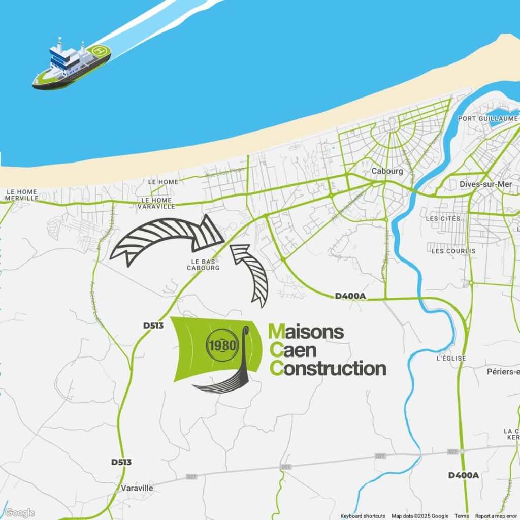Plan des portes ouvertes Maisons Caen Construction à Cabourg.